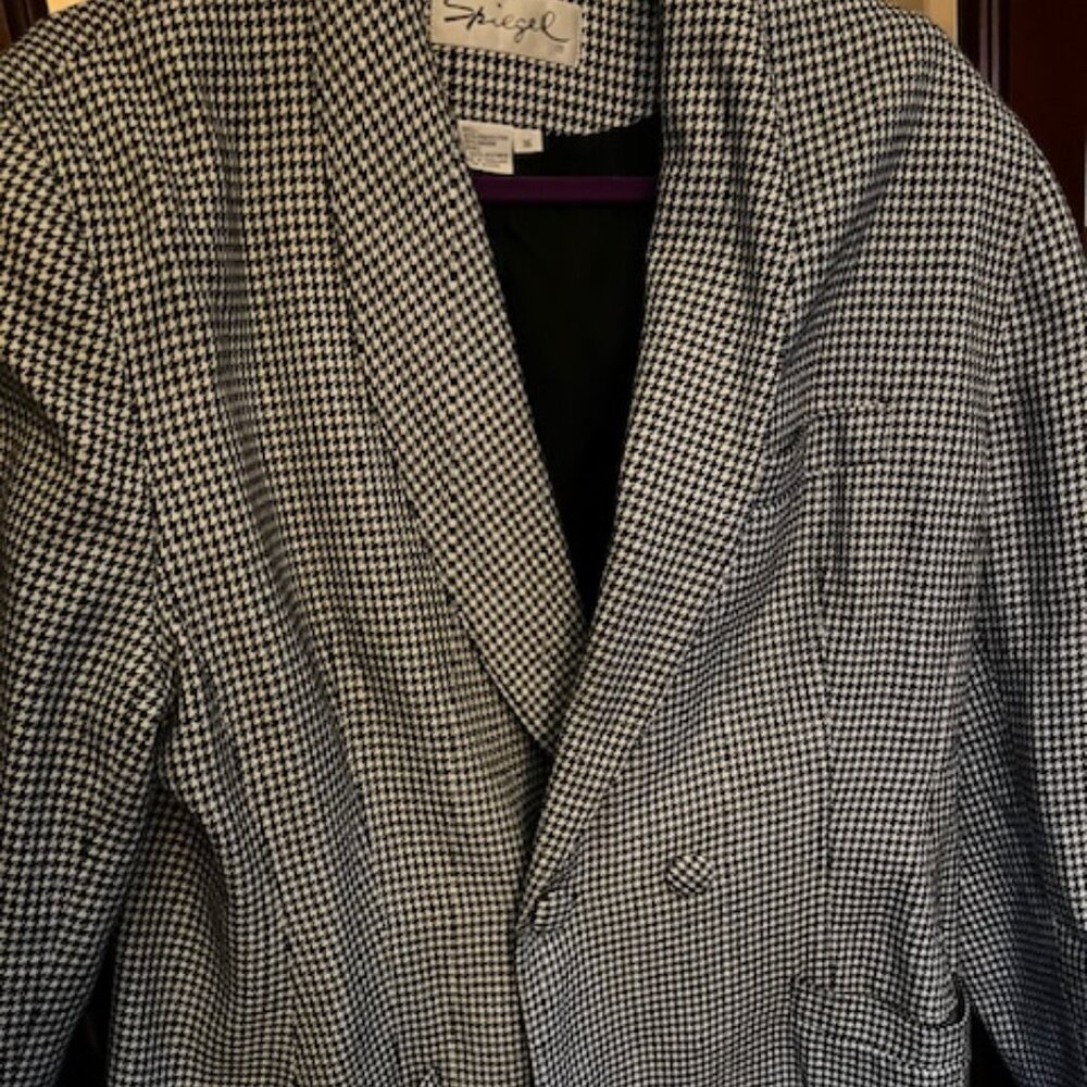Spiegel Houndstooth Blazer  Size 16